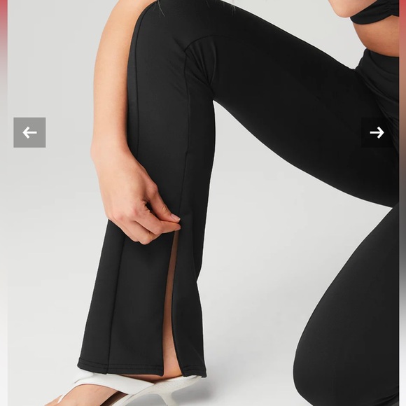 EUC Alo High-Waisted Zip-it Flare Legging Sz M - Picture 4 of 11